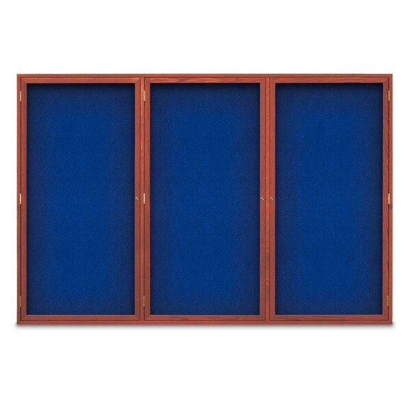 Sliding Door Indoor Enclosed Corkboard, 7